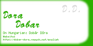 dora dobar business card