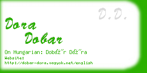 dora dobar business card